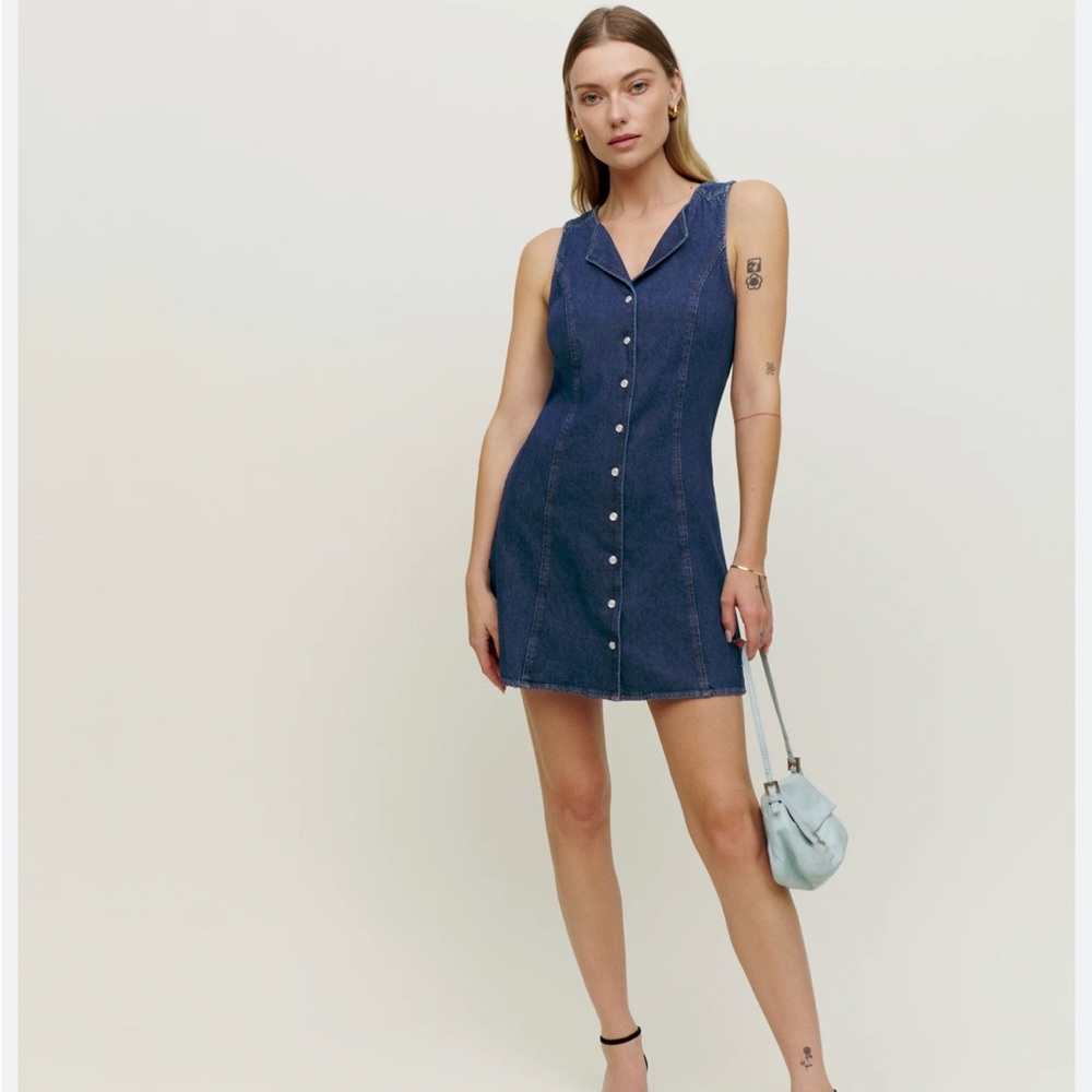 Reformation Jaime denim dress 2